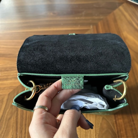 NWT ALC Bag Patterned Snake Baby Charlie crossbody Sage Green - Picture 7 of 9